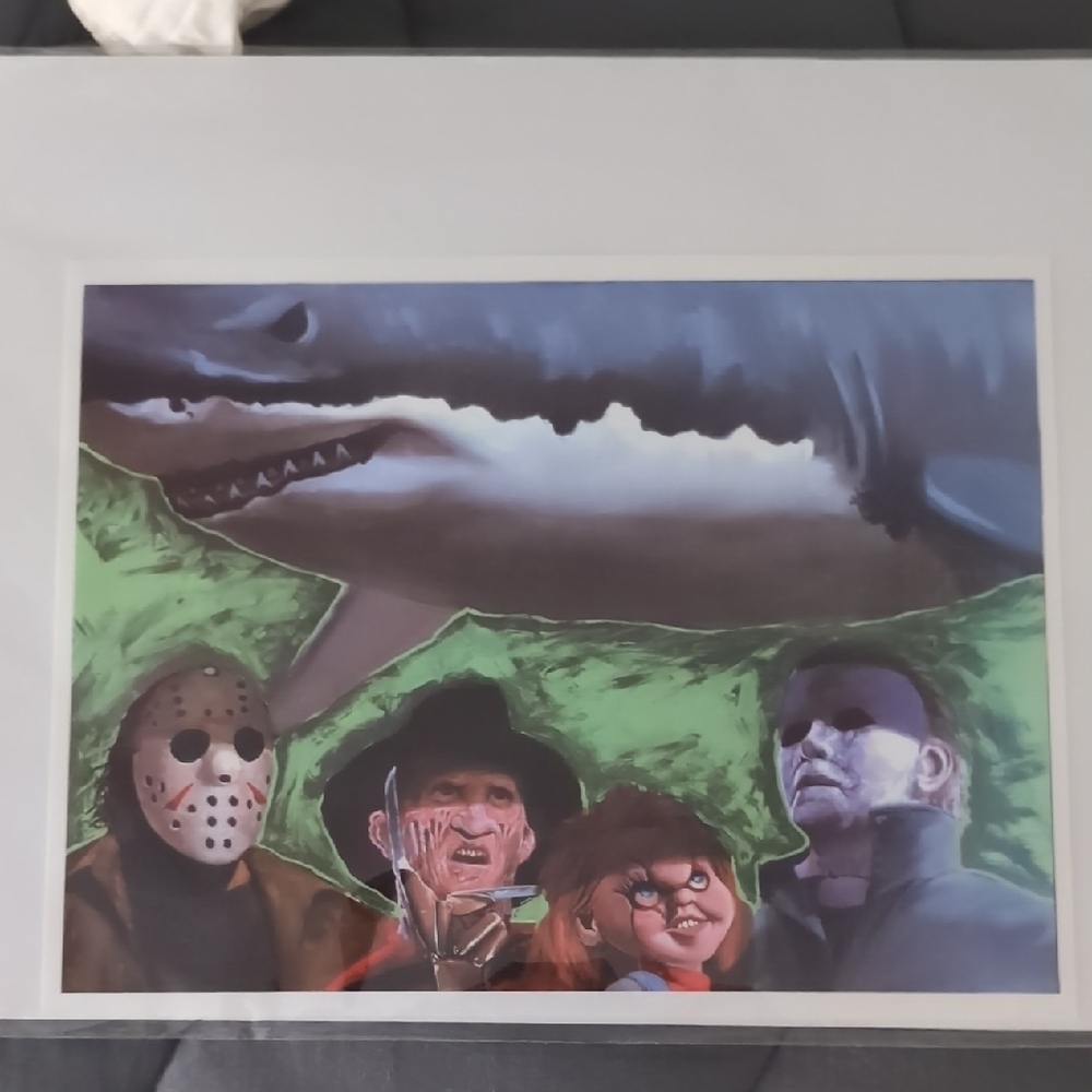 Horror Icons Art Print - Multicolor